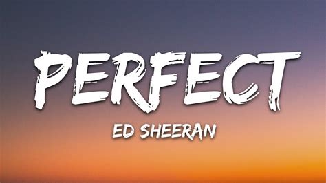 lyrics ed sheeran perfect|ed sheeran perfect lyrics italian.